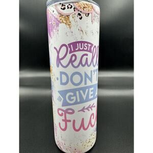 20oz skinny tumbler CUSTOM MADE stainless steel with Lid/Straw‎  SARCASM